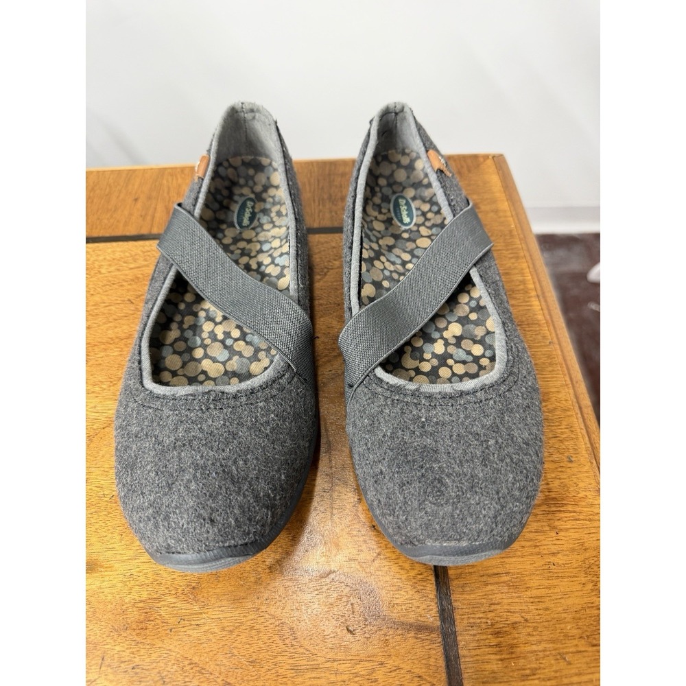 DR. Scholl's Women's 8 Jewel flats, Wool Warm gray Mary Jane Slip On Loafer